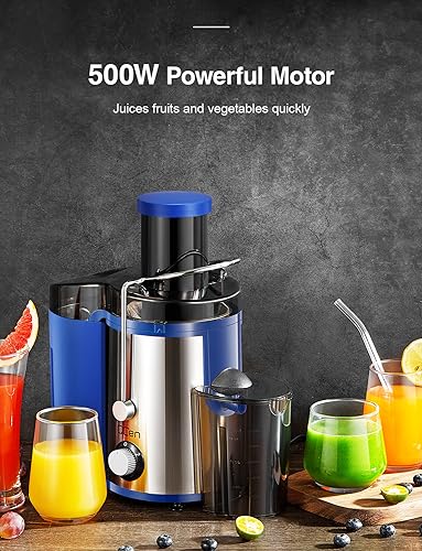 Juicer Machine 800W Centrifugal Juicer with Wide Mouth Feed Chute