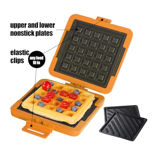 2-in-1 Microwave Sandwich Maker & Waffle Maker, Microwave Grill