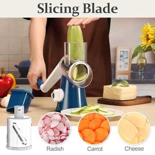 Rotary Cheese Grater Hand Crank Cheese Shredder for Fresh Cheese