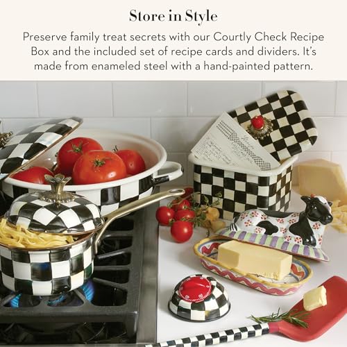 Enamel Recipe Box (Courtly Check)