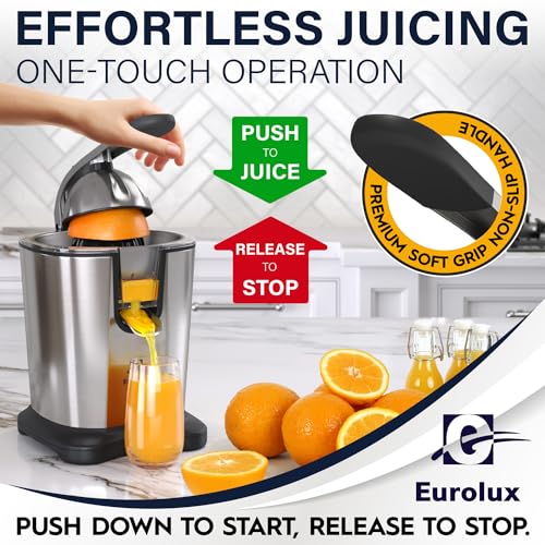 Power Pro Premium Electric Citrus Juicer (Stainless Steel / Pro XL Size)