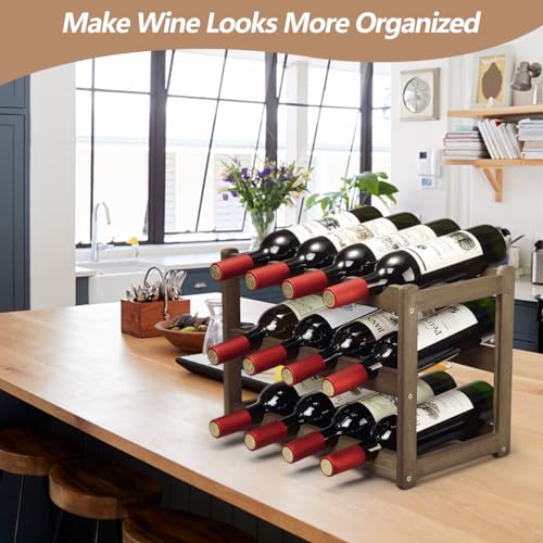 Bamboo Wine Rack (3 Tier Moca)