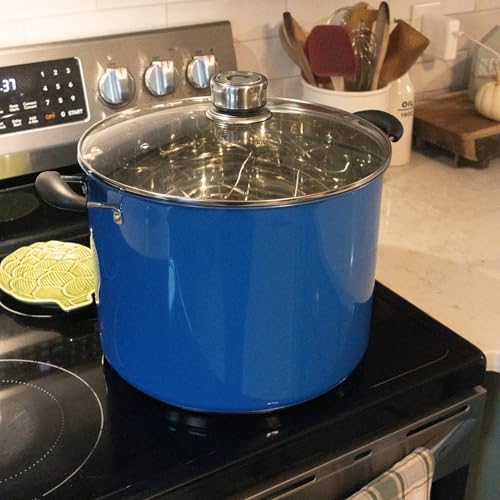 21.5 Quart Water Bath Canner with Pressure Gauge (Blue)