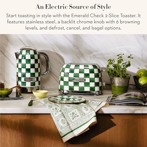 2 Slice Toaster (Emerald Check)