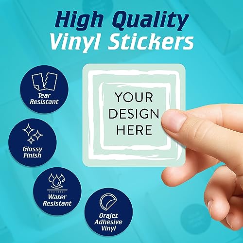 100 Custom Vinyl Stickers (100 Count)