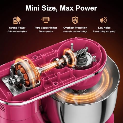 4QT Electric Stand Mixer (Rose)