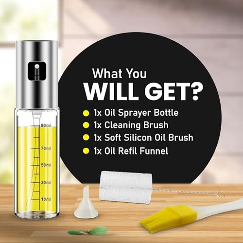 Oil Sprayer for Cooking (One Bottle Set)