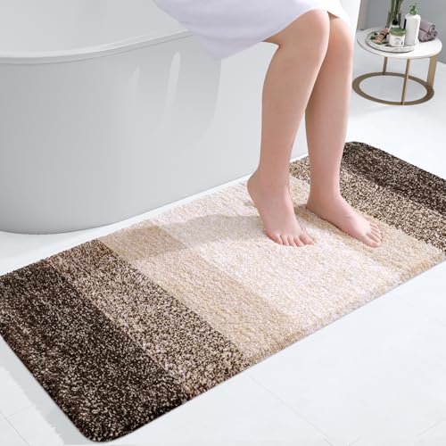 Bathroom Runner Rug 47x20 (47" X 20" / Light Brown)
