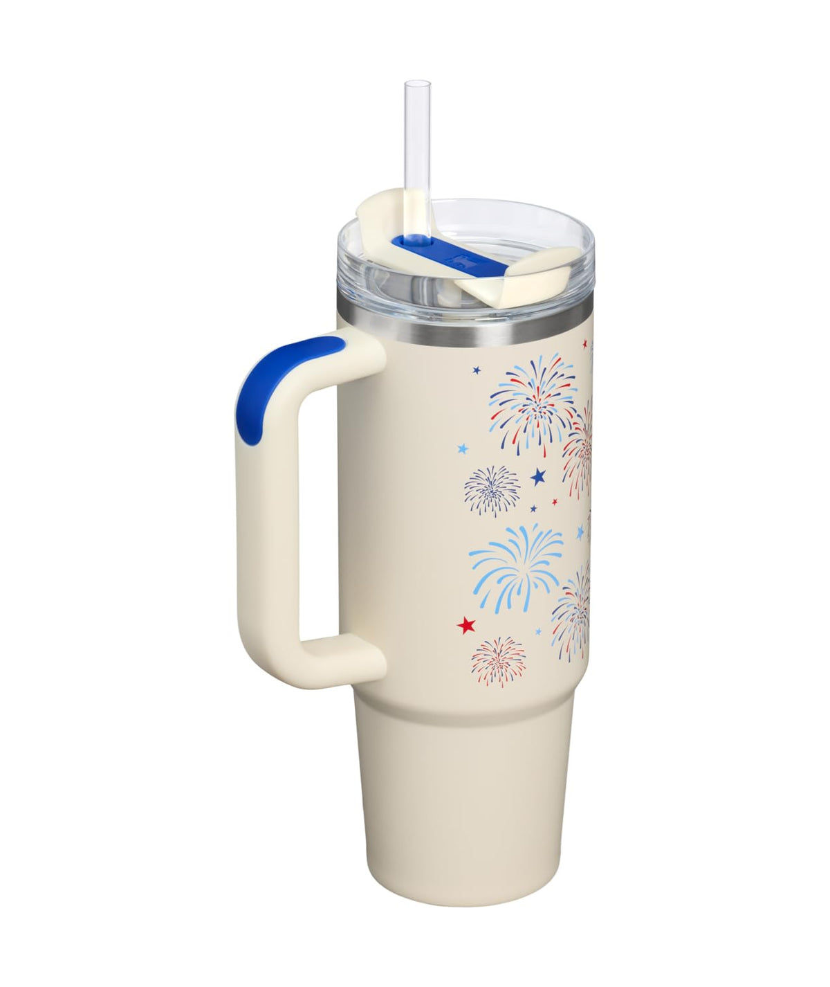 Quencher H2.0 Flow State Tumbler (30 Ounces / Cream Royal Fireworks)