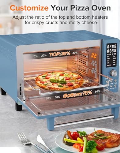 Bravo Pro Smart Air Fryer Toaster Oven Countertop Combo (Cozy Blue)