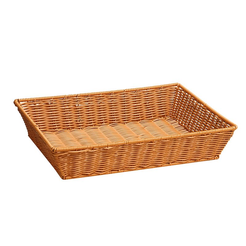 Poly Wicker Bread Basket (16 inches 2 Pack)