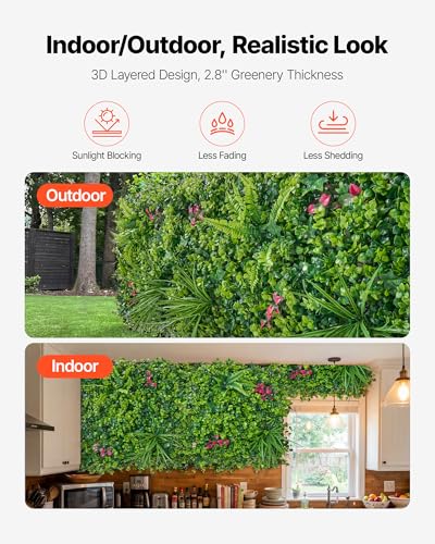 Artificial Plant Wall (Mixed Leaf / 20*20IN 16P)