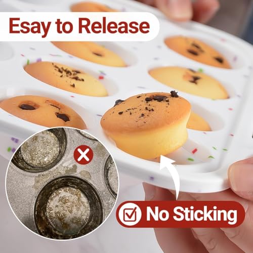 Silicone Mini Muffin Pan with Metal Frame (Mini 24-Cup: 1pc)