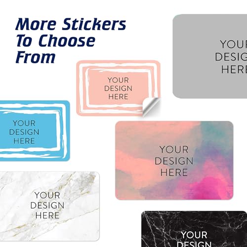Custom Vinyl Stickers Your Image (Peach / 6x4)