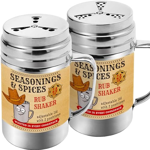 Pack of 2] 14 oz Seasonings Spice Shakers (14 Oz)