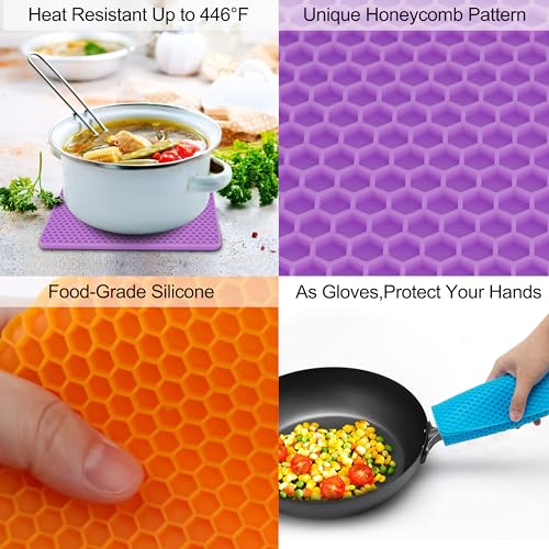 6 Pack Silicone Trivet Mat (6 Count)