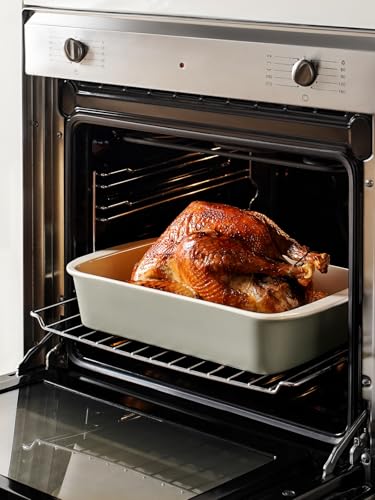 Ceramic Casserole Dishes for Oven with 304 Racks (3 Count)