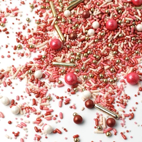 Vintage Rose Gold Sprinkle Mix (Rose Gold, Blush Pink, White, Gold)