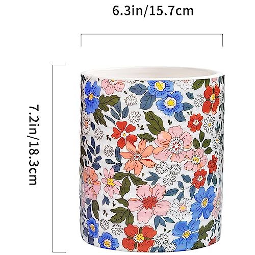 Kitchen Utensil Holder (Vintage Flower)