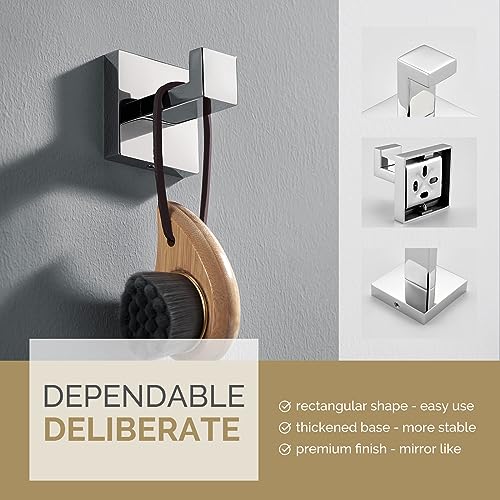 Bathroom Towel Hook (1 Pack / Polished Chrome)