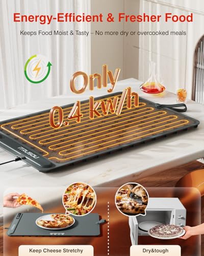 Warming Mat for Food (Dark Grey / Large)