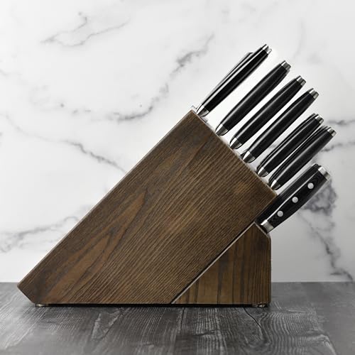 Knife Set Made in Japan (Dark Ash Knife Block)