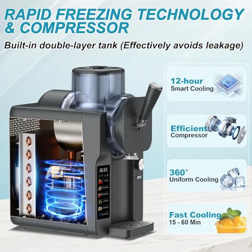 Ice Cream & Slushie Maker 70 oz (Gray / 70 oz)