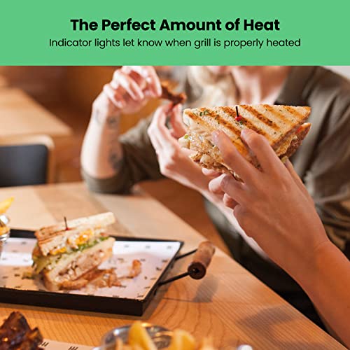 Panini Press Grill and Gourmet Sandwich Maker Non (4 Slice - Standard)