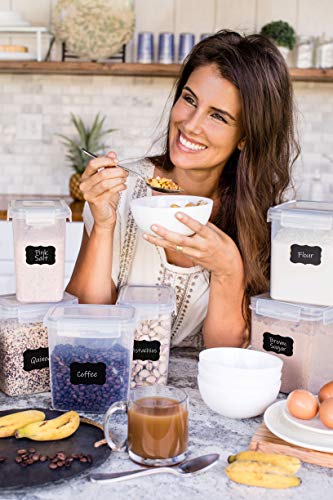 Airtight Food Storage Containers with Lids (Set of 6 Assorted)