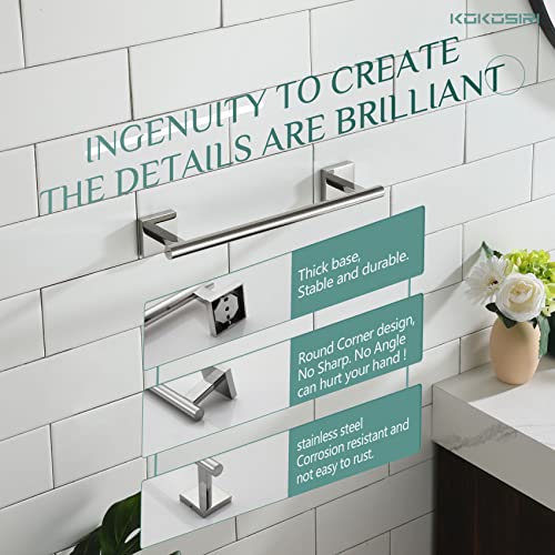 Hand Towel Bar 12 Inch Bathroom Towel Holder for Bath Kitchen Toilet Cabinet Chrome Stainless Steel B4005CH (Polished Chrome / 12-Inch)