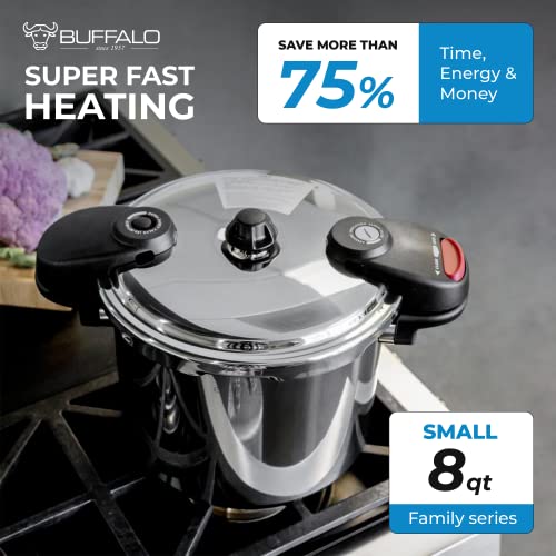 Pressure Cooker 8 Qt Stainless Steel (8 Quarts / QCP408)