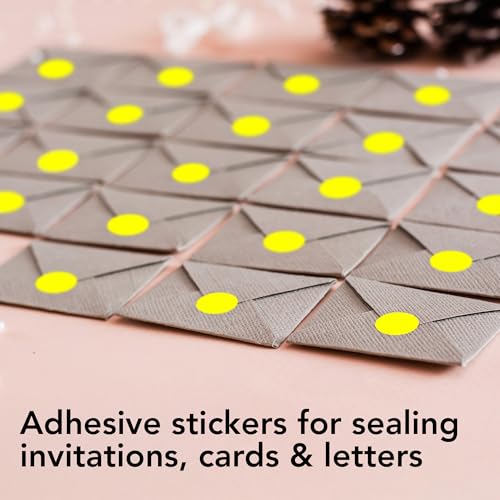Neon Yellow Round Circle Dot Sticker 1 (Neon Yellow / 0.5 Inch)