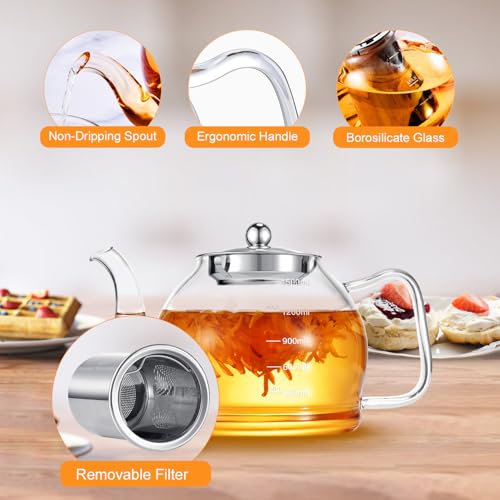 STNTUS Glass Teapot (1500ml/52oz)