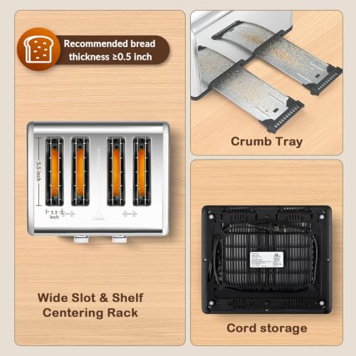 4 Slice Toaster with Touch Screen Control