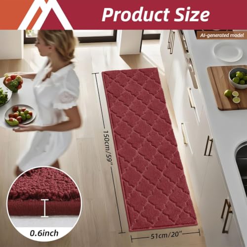 Soft Kitchen Floor Mats and Rugs Non Slip 20"x59"