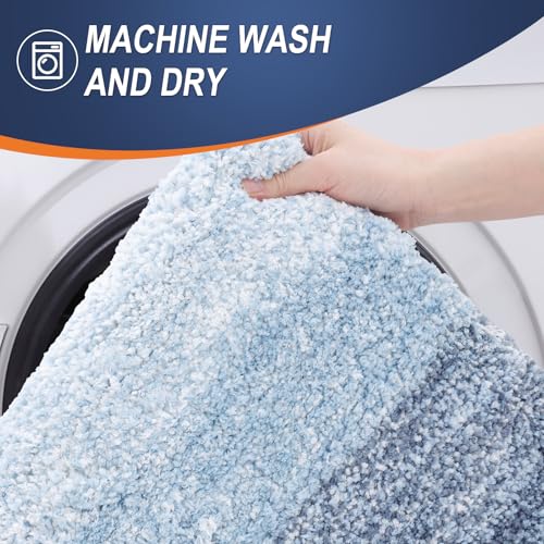 Large Bathroom Rugs 50x30 (50" X 30" / Blue)