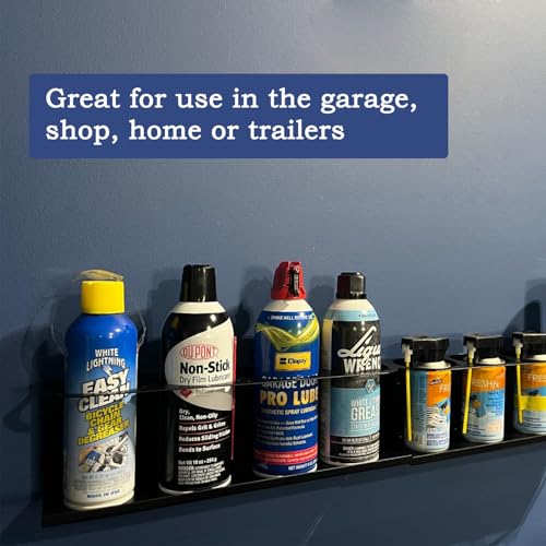 Spray Can Holder Organizer Aerosol Can Rack Wall Mount Spray Paint Storage Fit For Garage And Workspace