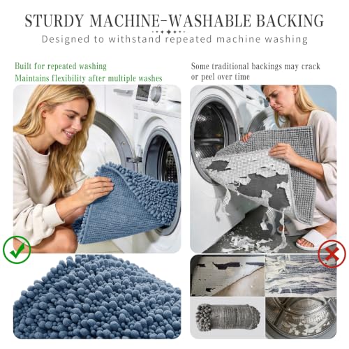 Bathroom Rugs Non Slip Washable 32x20 Inch