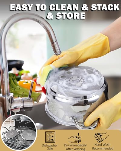 Basics 5.5 Quart Stainless Steel Stock Pot with Lid (5.5 Quarts / Silver)