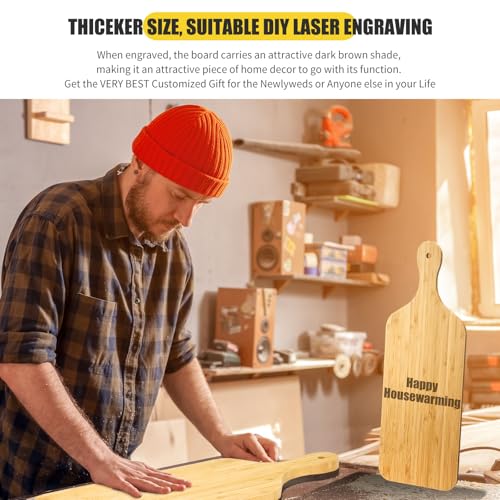 Thick Wood Cutting Boards for Chopping (17 x 6 inches)