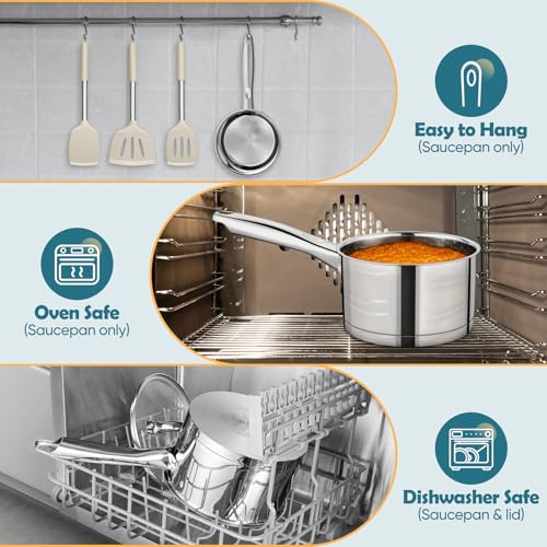 3 Qt Saucepan with Lid (3 Quarts)