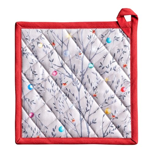 Pot Holders 100% Cotton Potholders (111 - Fairy Christmas / 8" x 8" (Pot Holder Pack of 1))