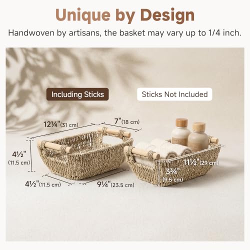 Small Baskets for Shelf (Natural(Seagrass) / Small)