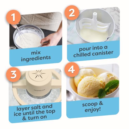 Electric Ice Cream Maker With 4 Qt Capacity (4 Qt / Light Wood)