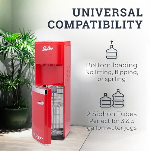 Retro Bottom Water Dispenser (Red / Bottom Load Retro)