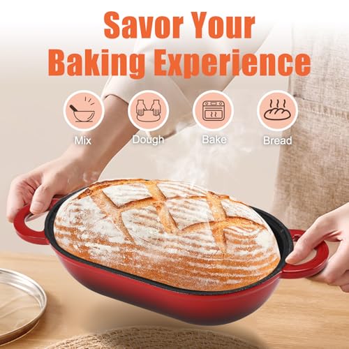 5 QT Enameled Cast Iron Sourdough Bread Oven