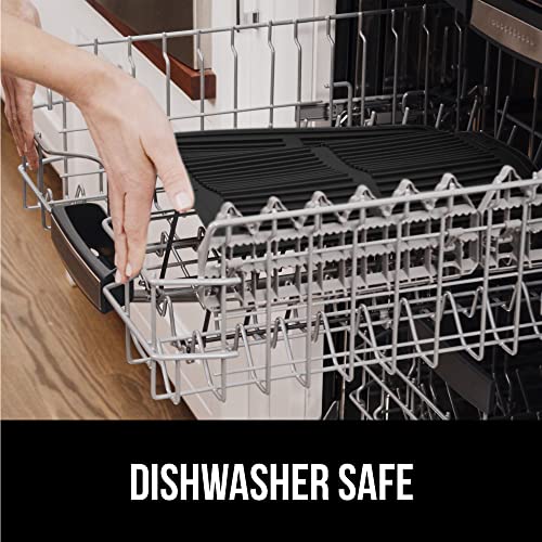 Patented BPA Free Silicone Dish Drying Mat (18" x 24" / Silicone / Black)