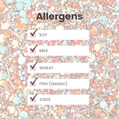 Pumpkin Carriage Sprinkle Mix (Burnt Orange, Light Blue, Vintage Gold, Rose Gold)