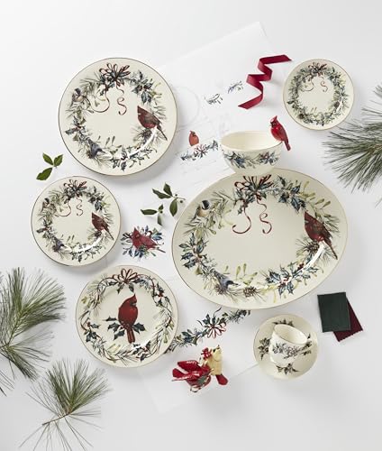 6049753 Winter Greetings Accent Plate (Accent Plate, Cardinal)
