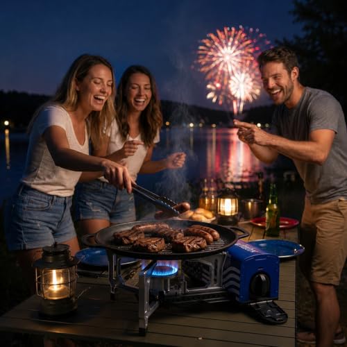 OUTDOORS Butane Camping Stove (Blue)